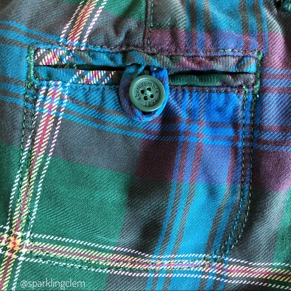 abercrombie New York green plaid 4 pocket … - Picture 5 of 5